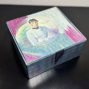 Upcycled Vintage Cigar Box Star Trek Jewelry Box